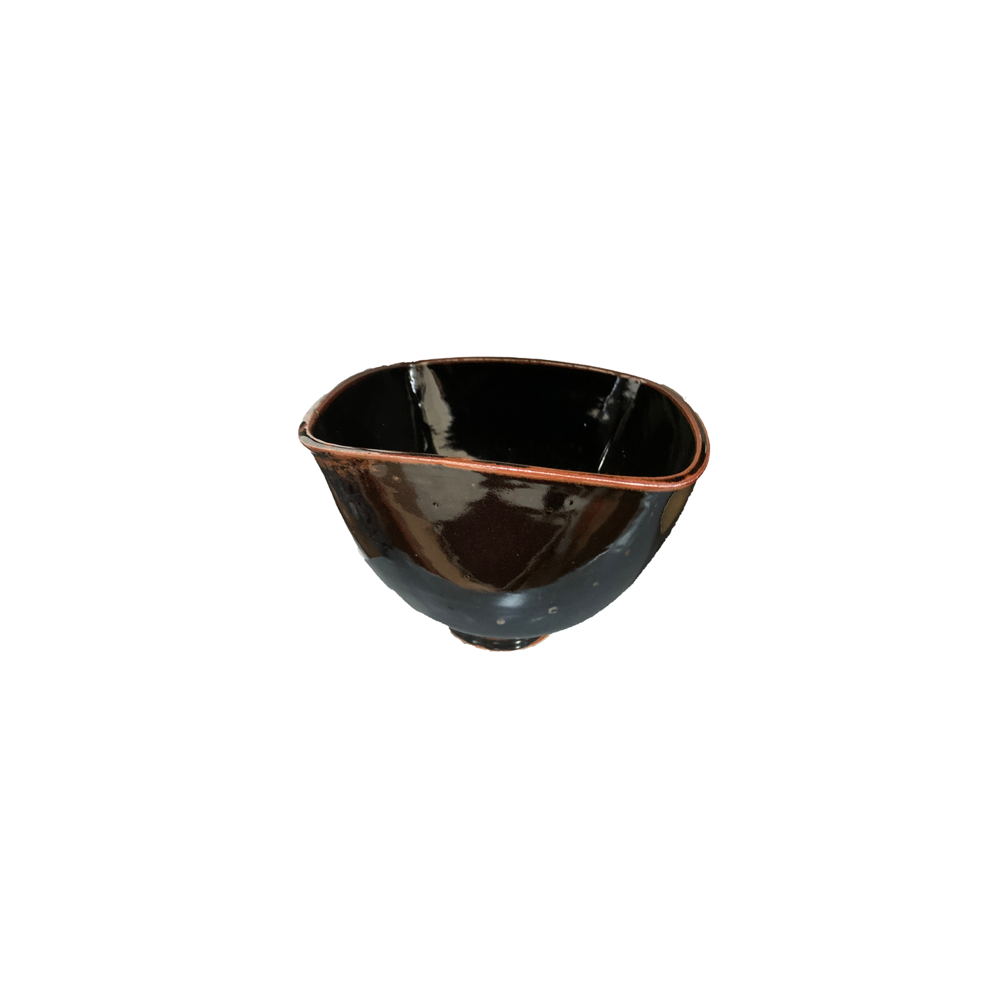 Signed Bowl Brown Orange