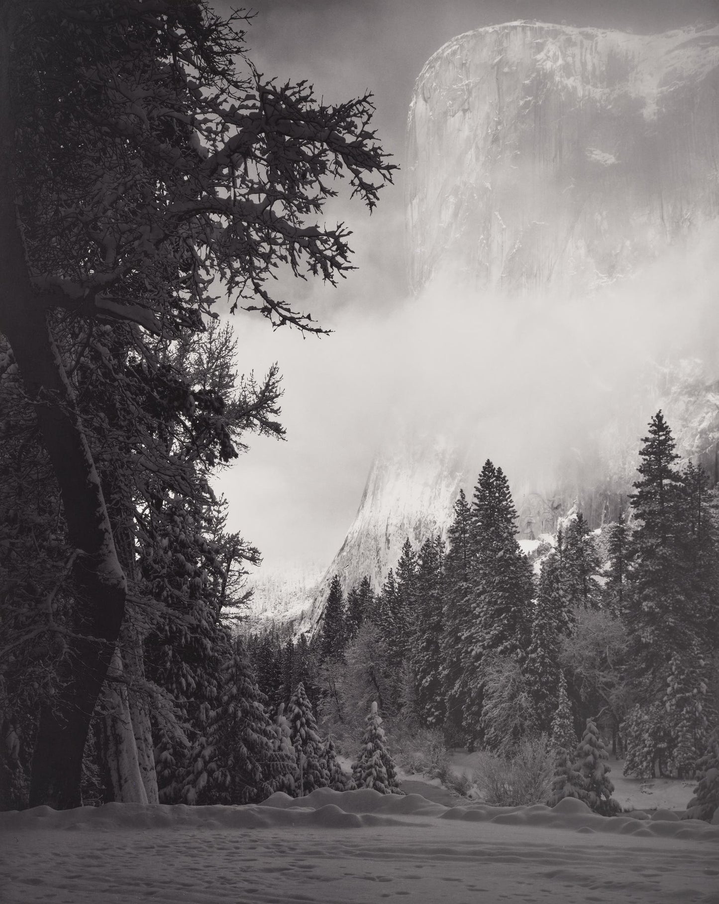Ansel Adams, El Captain Winter Sunrise, California, 1968
