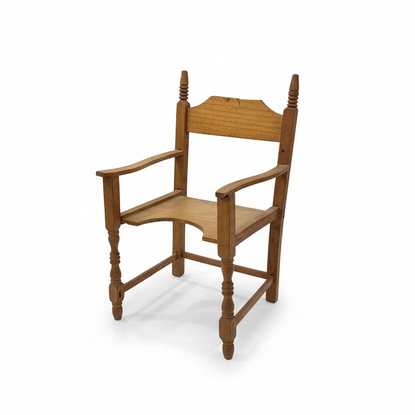 Vintage Hand-Carved Miniature Chair