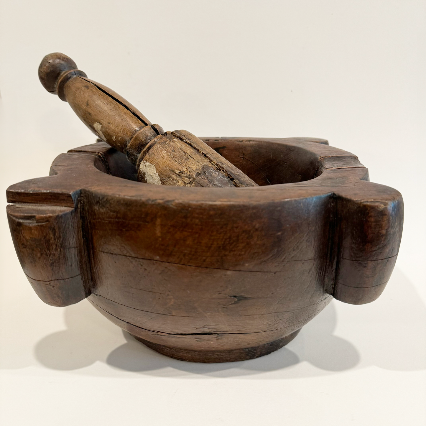 Wood Mortar and Pestle