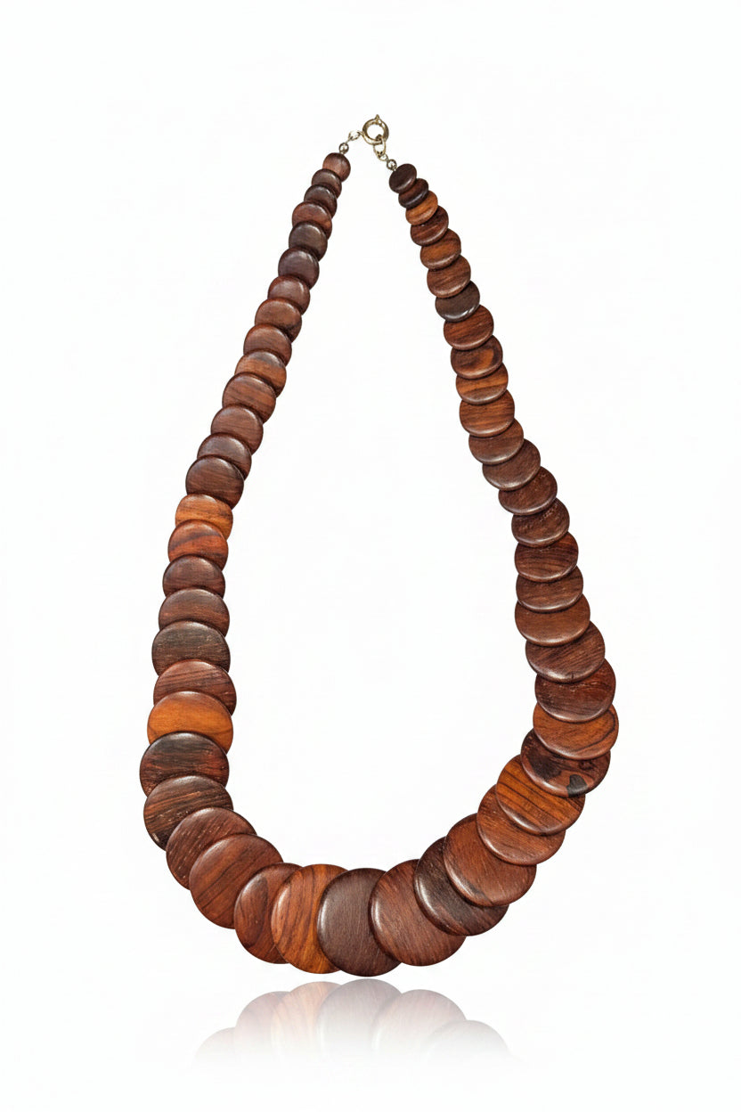 Wooden Disc Necklace