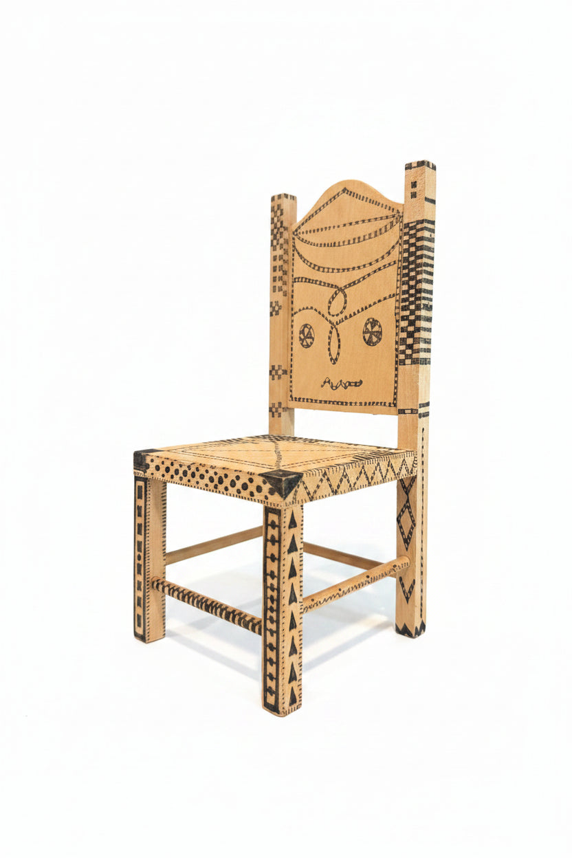 Wooden Hand Carved Chair