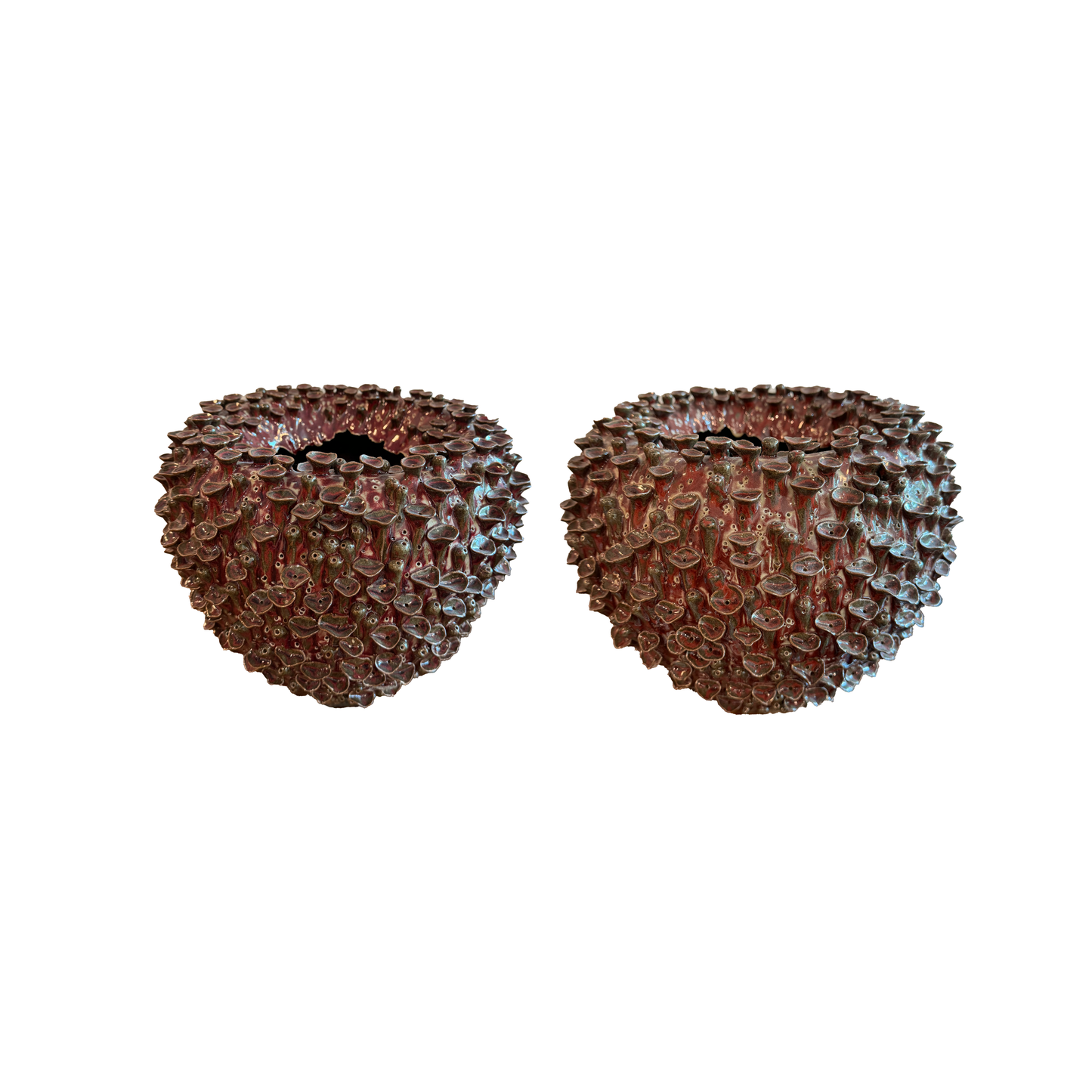 Maroon Glazed Vases - Single