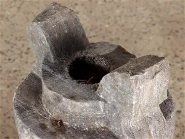 Art Nouveau Carved Stone Garden Sculpture - Urn