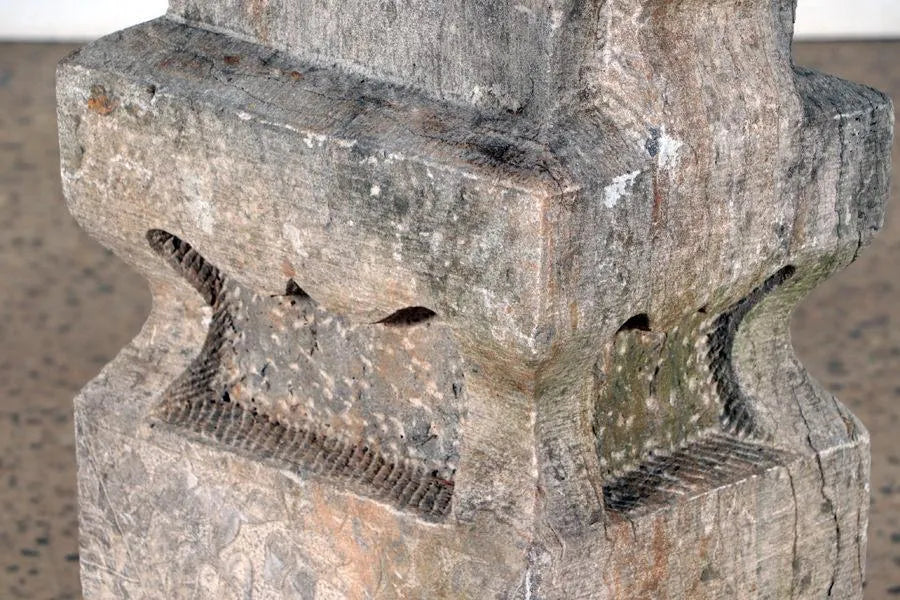 Art Nouveau Carved Stone Garden Sculpture