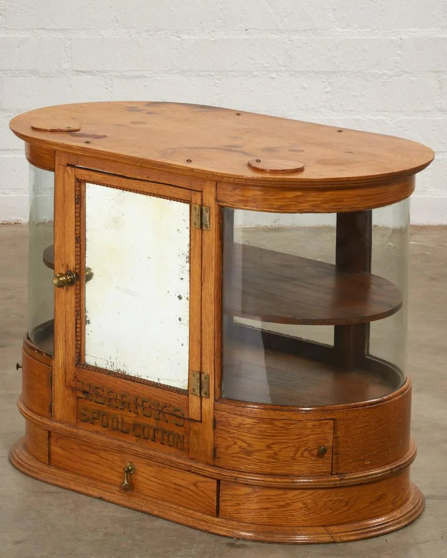 Merrill Golden Oak Spool Cabinet