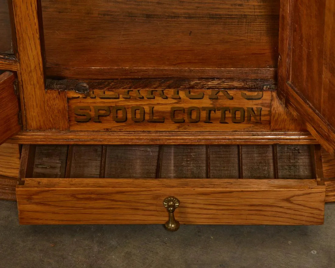 Merrill Golden Oak Spool Cabinet