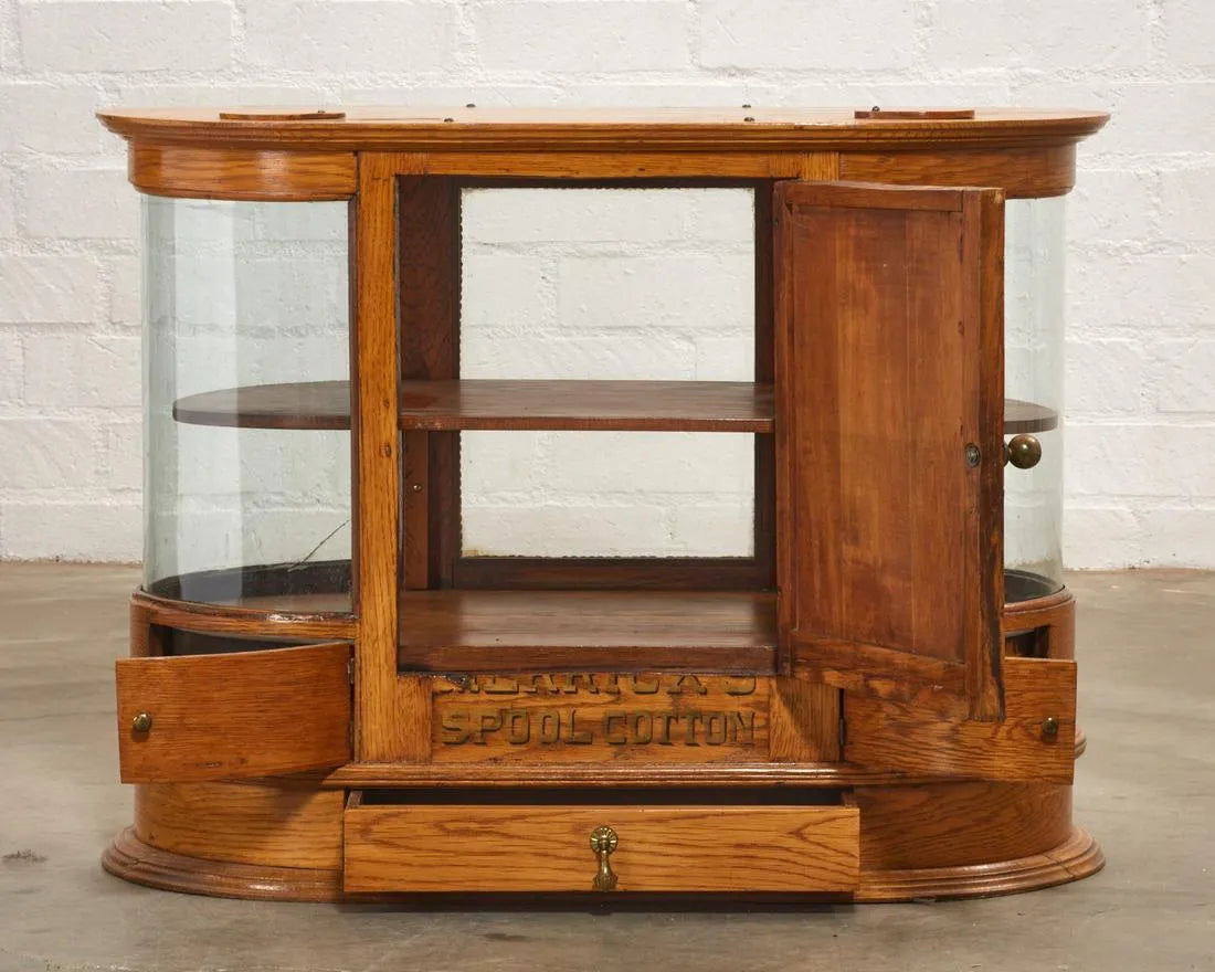 Merrill Golden Oak Spool Cabinet