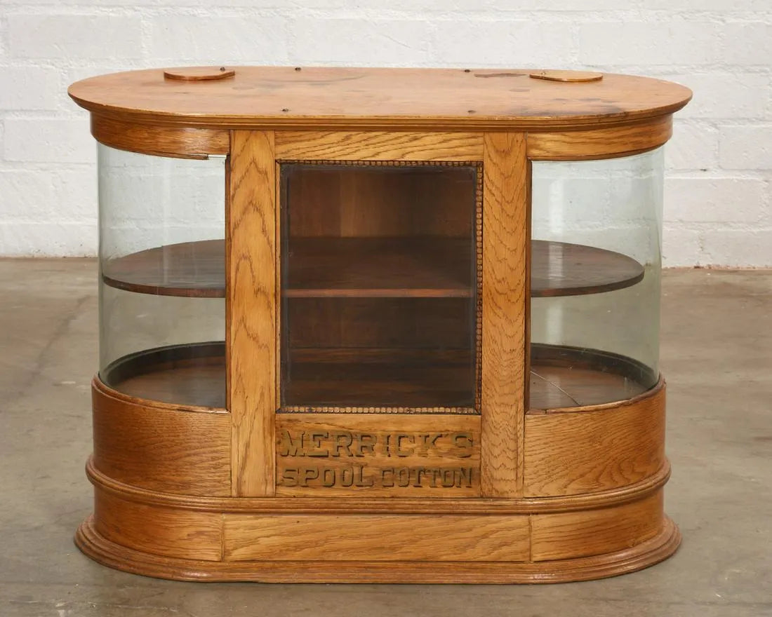 Merrill Golden Oak Spool Cabinet