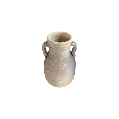 Vase with Handles on Brass Stand