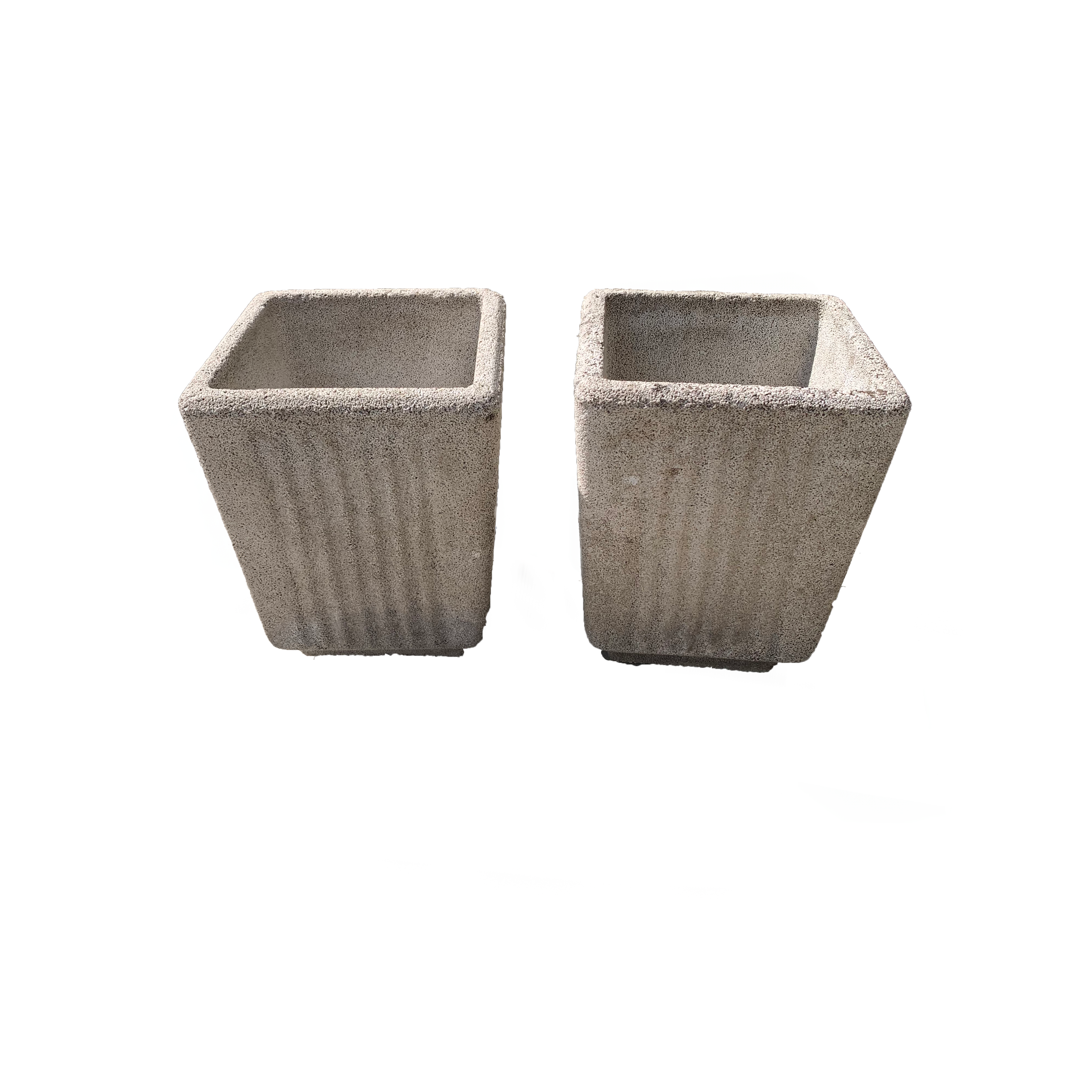 French Cast Stone Planters - Pair