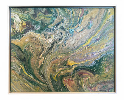 Earth-Tone Abstract, Attributed to Gina E. Araujo