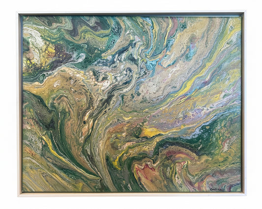 Earth-Tone Abstract, Attributed to Gina E. Araujo