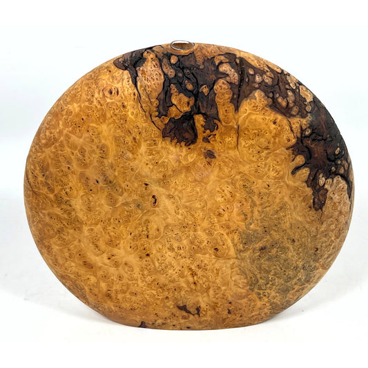 Artisan Burl Wood Disk Vase - Craig Lossing