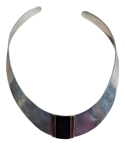 Suzanne St. Clair Black Onyx & Silver Choker
