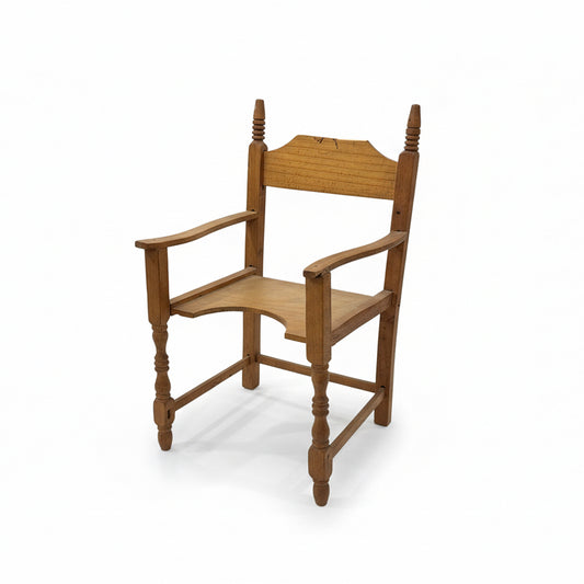 Vintage Hand-Carved Miniature Chair