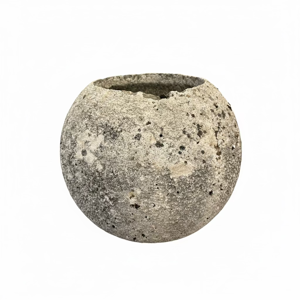 Large Vintage Graduated Globe Planter