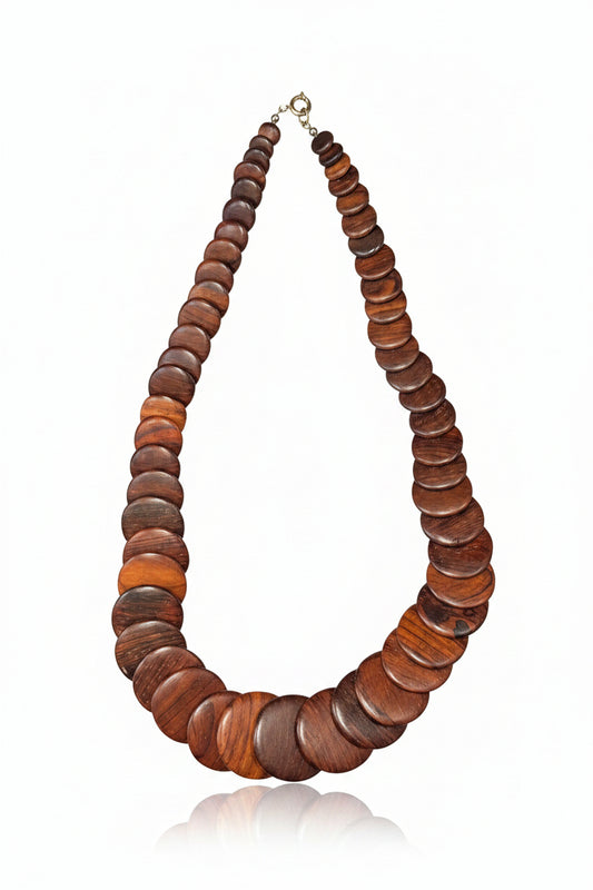 Wooden Disc Necklace