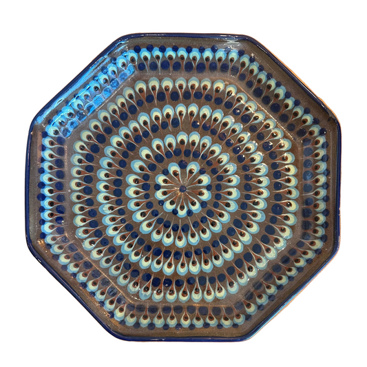 San Antonio Palopo Ceramic Octagonal Plate (Large)