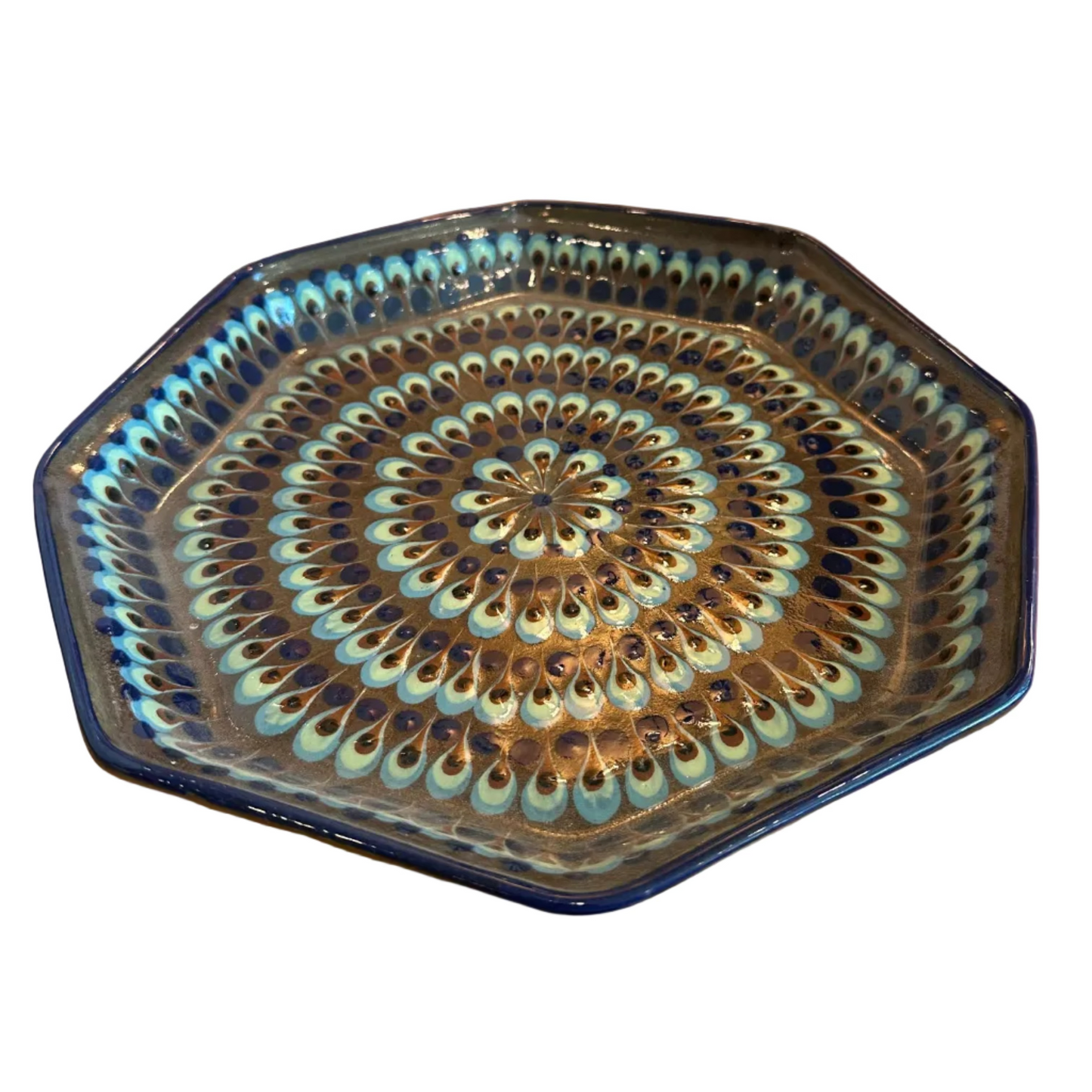 San Antonio Palopo Ceramic Octagonal Plate (Large)