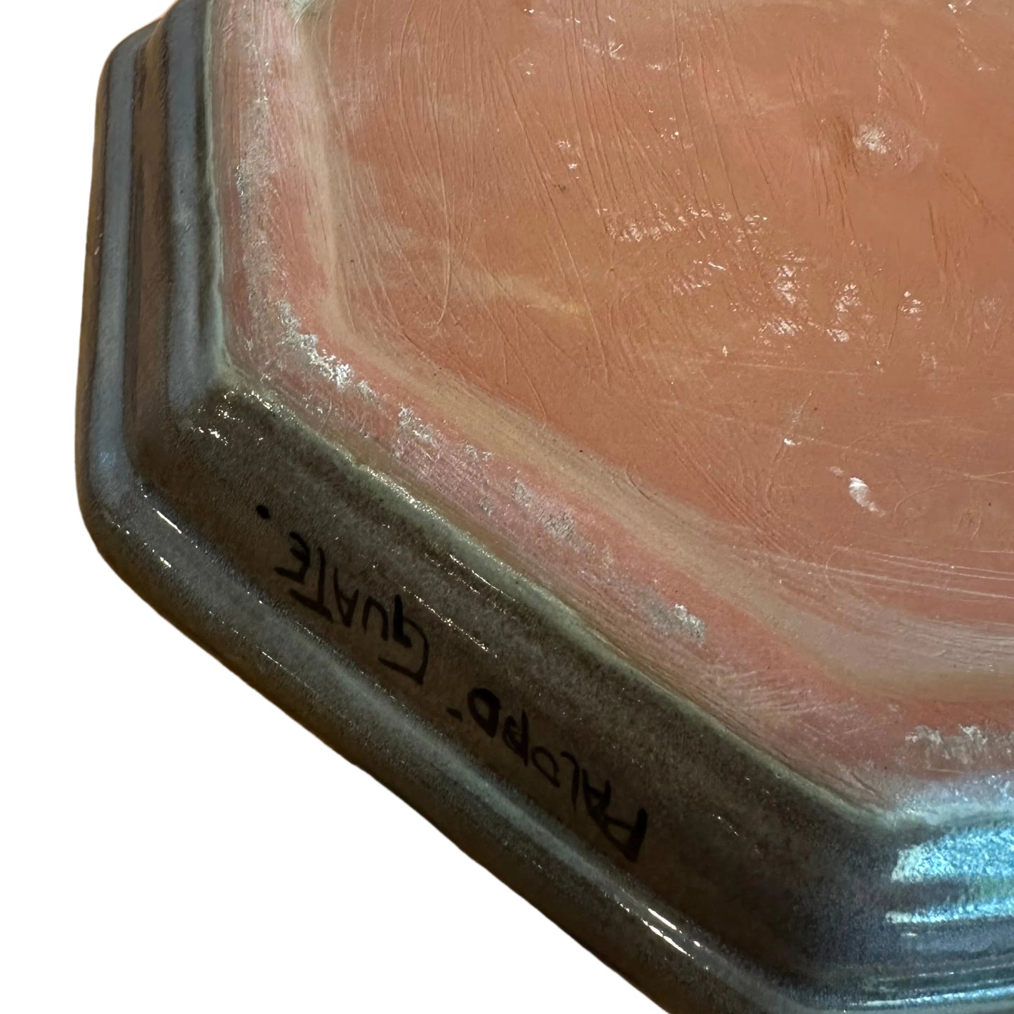 San Antonio Palopo Ceramic Octagonal Plate (Large)