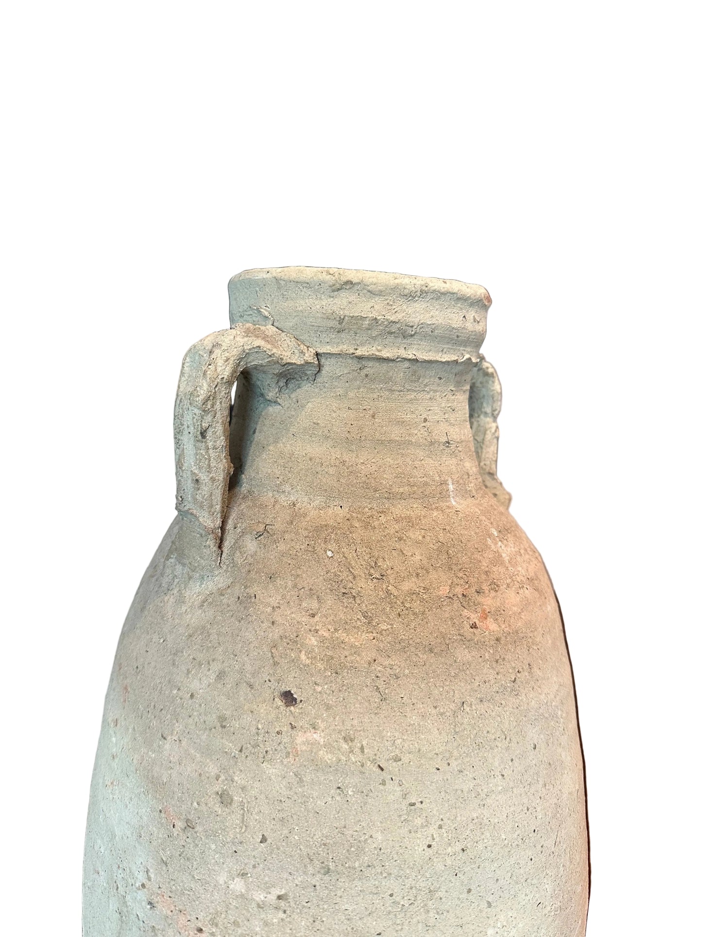 Vase with Handles on Brass Stand