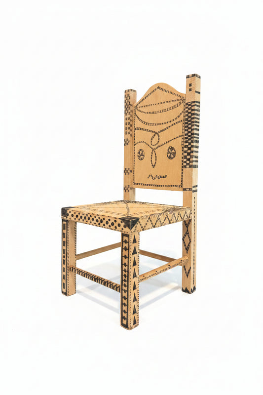 Wooden Hand Carved Chair