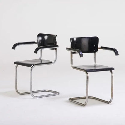 Mart Stam; Mauser Chairs - Pair