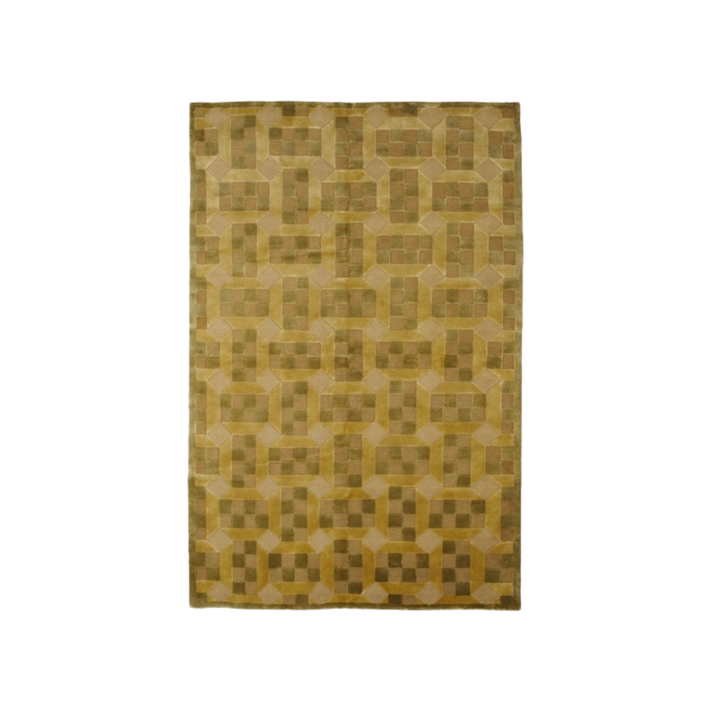 Hand-Knotted Wool Contemporary Medium Pile Carpet