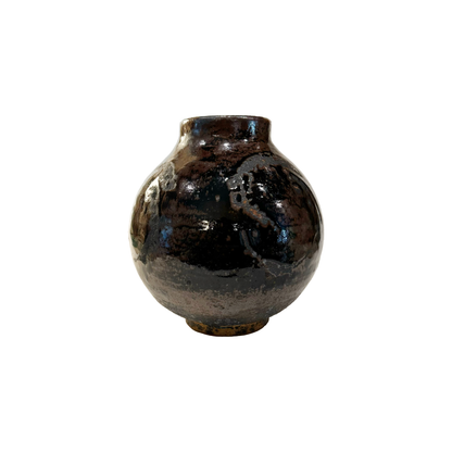 Black Glazed Vase