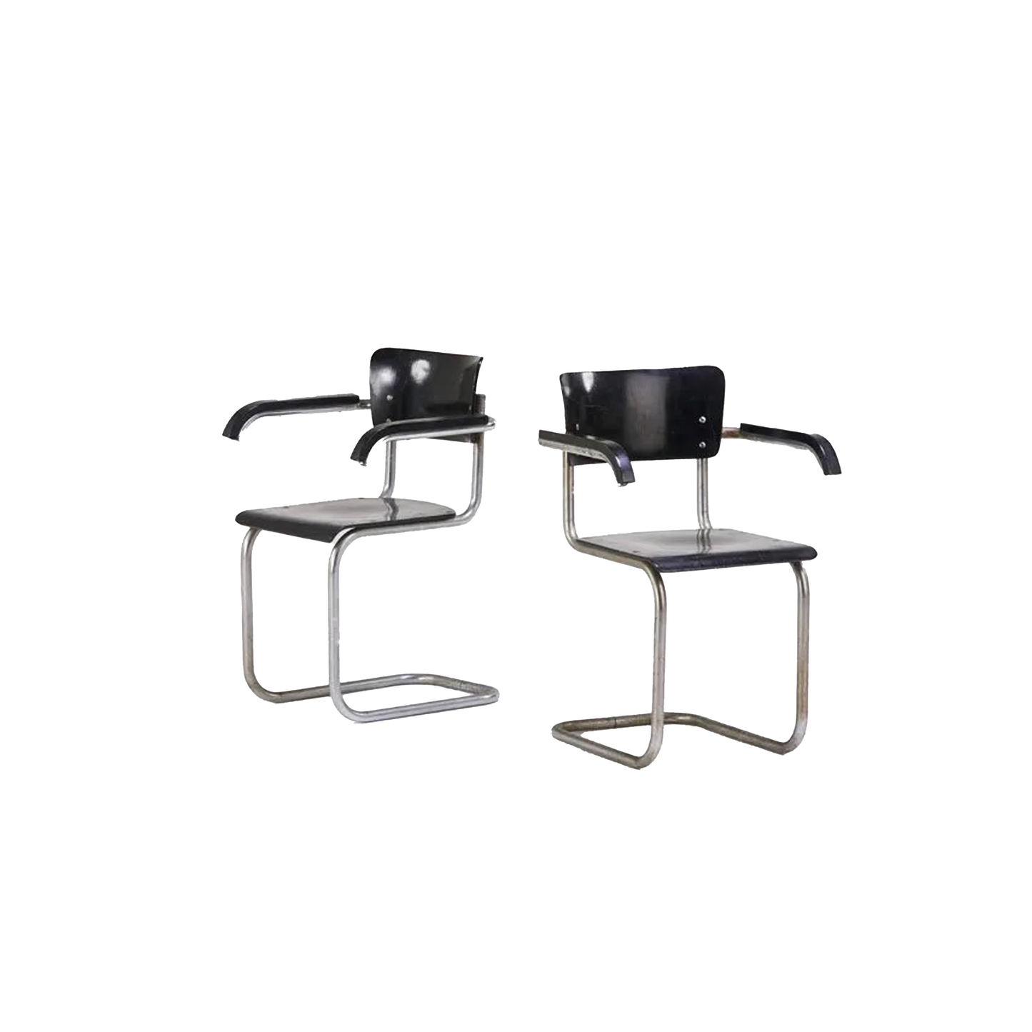 Mart Stam; Mauser Chairs - Pair